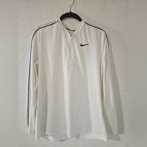 Nike DriFit Long Sleeve Tee with Quarter Zip Neck